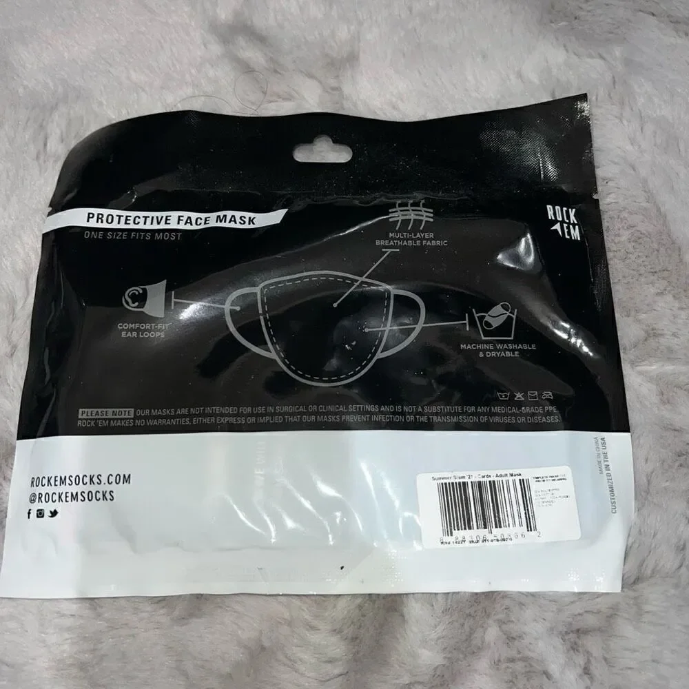 WWE Summer slam 2021 Memorabilia merch protective facemask ￼